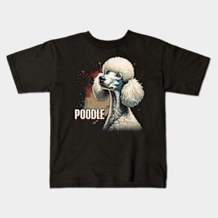 Poodle Pomp Canine Charm, Tee Trendsetter Extravaganza Kids T-Shirt